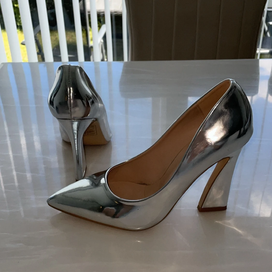 Silvriga Glamorous Klackar - 2