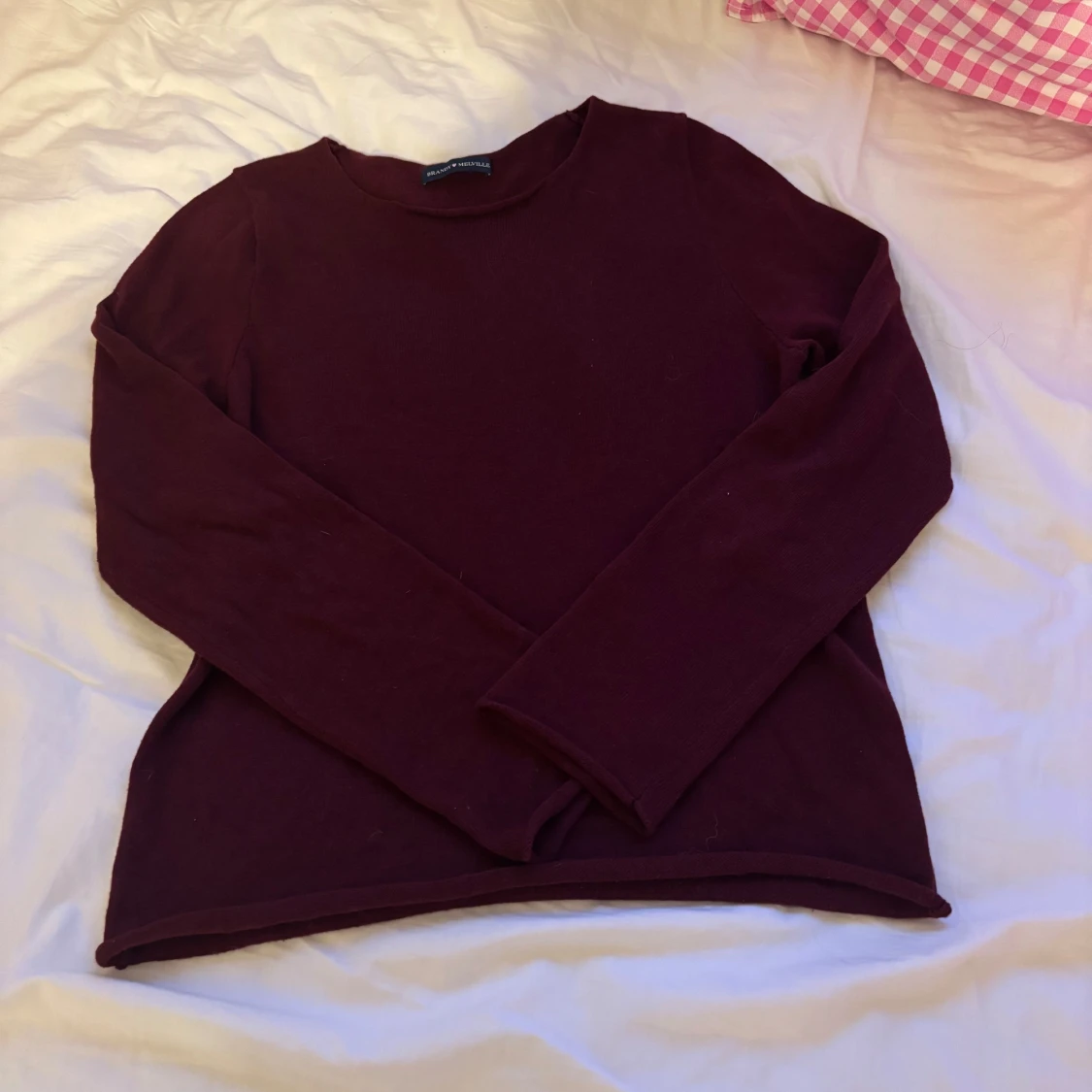 Mörkröd långärmad tröja Brandy Melville - 1