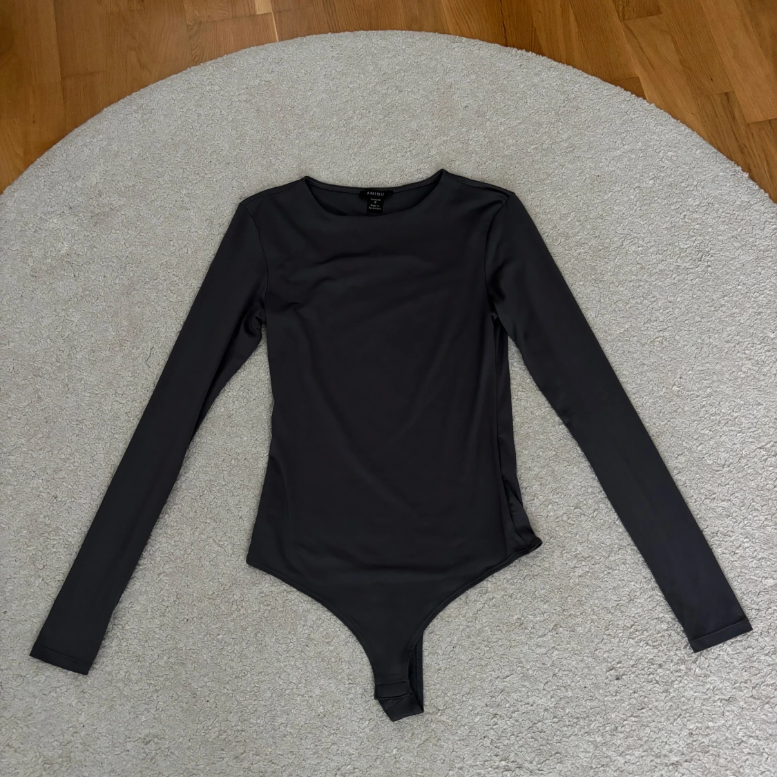 Grå långärmad body - 1