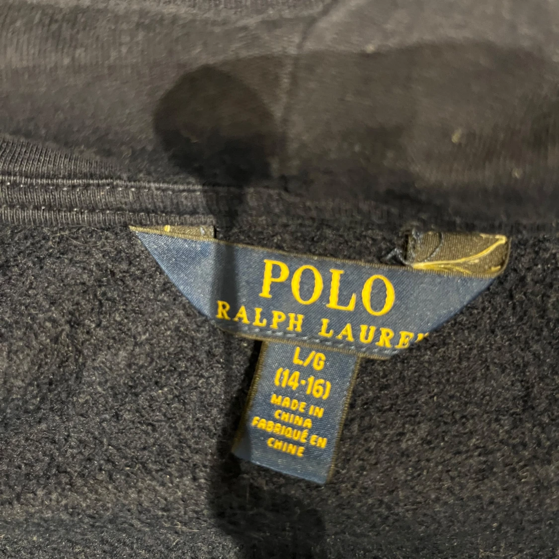Marinblå Polo Ralph Lauren hoodie - 1