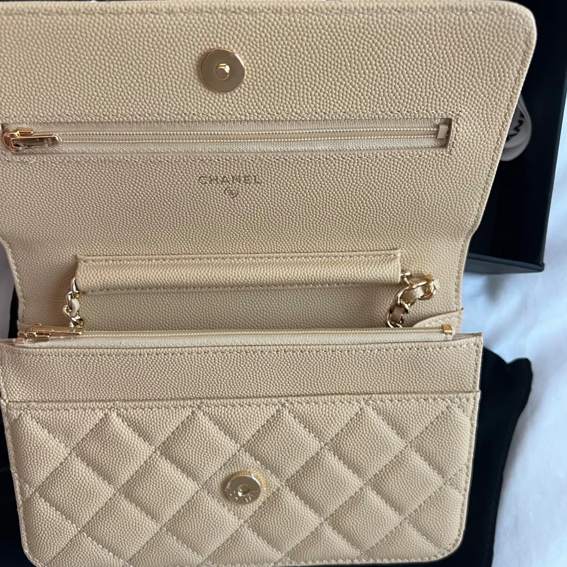 Butter yellow quiltad axelväska - 3