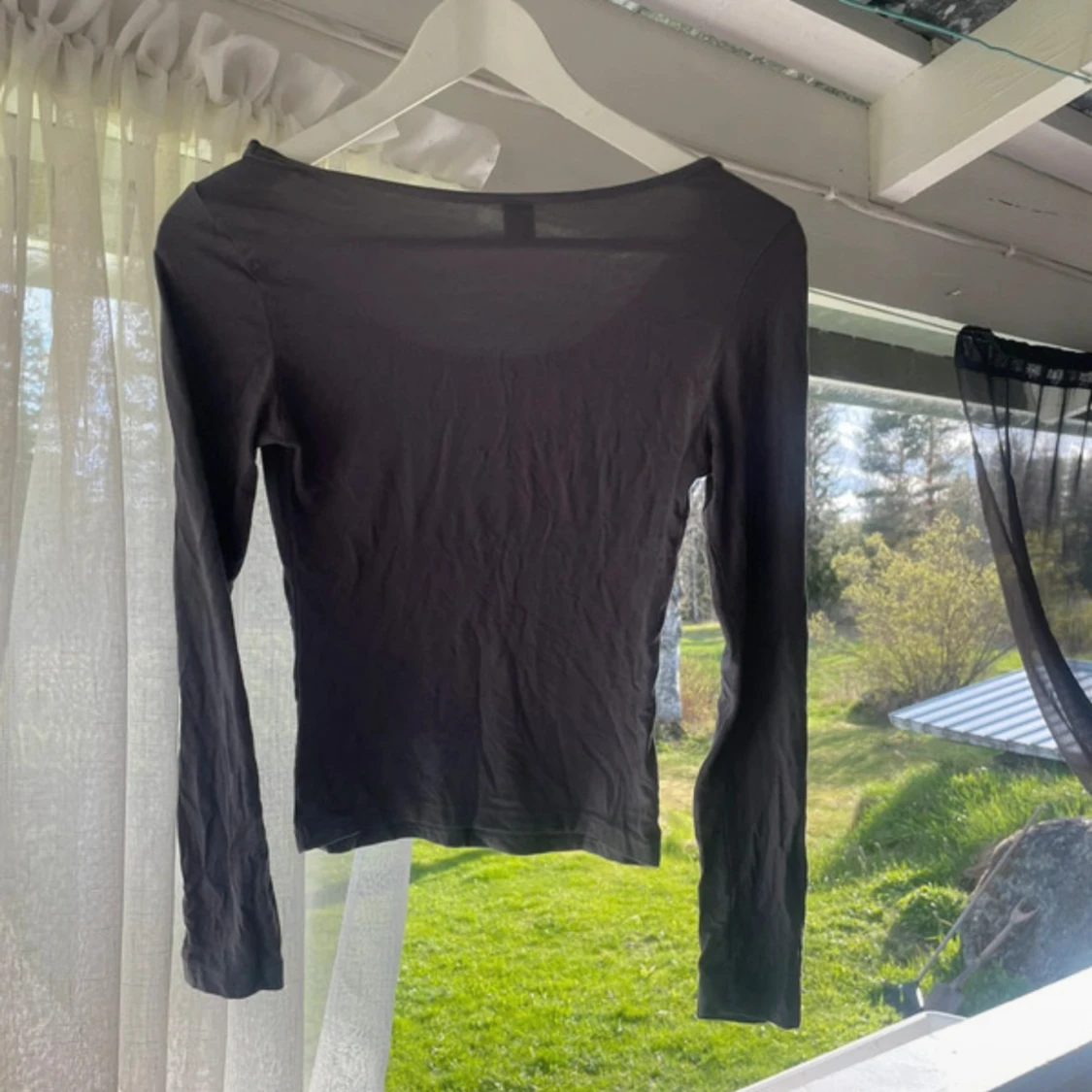 Grå långärmad topp från SHEIN - 2