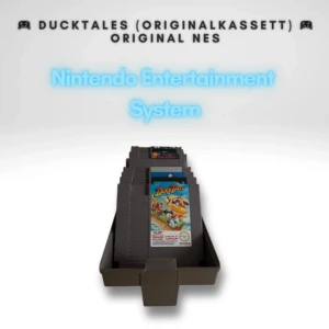 🎮 DuckTales - Nintendo NES (Originalkassett) 🎮 - Säljer mitt exemplar av det klassiska plattformsspelet DuckTales från Capcom till NES. Detta är en ikonisk titel som många anser vara en av de bästa spelen på systemet – perfekt för samlare eller retrospelare!  ✅ Originalkassett i fint skick ✅ Testad och fungerar utan problem ✅ EU-version (PAL B) ✅ Levereras som på bilden (utan box/manual)
