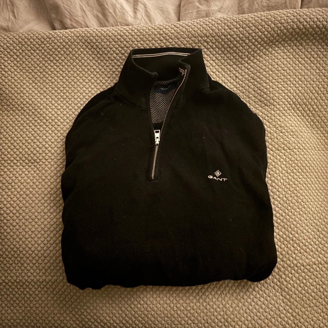 Svart half zip tröja från Gant