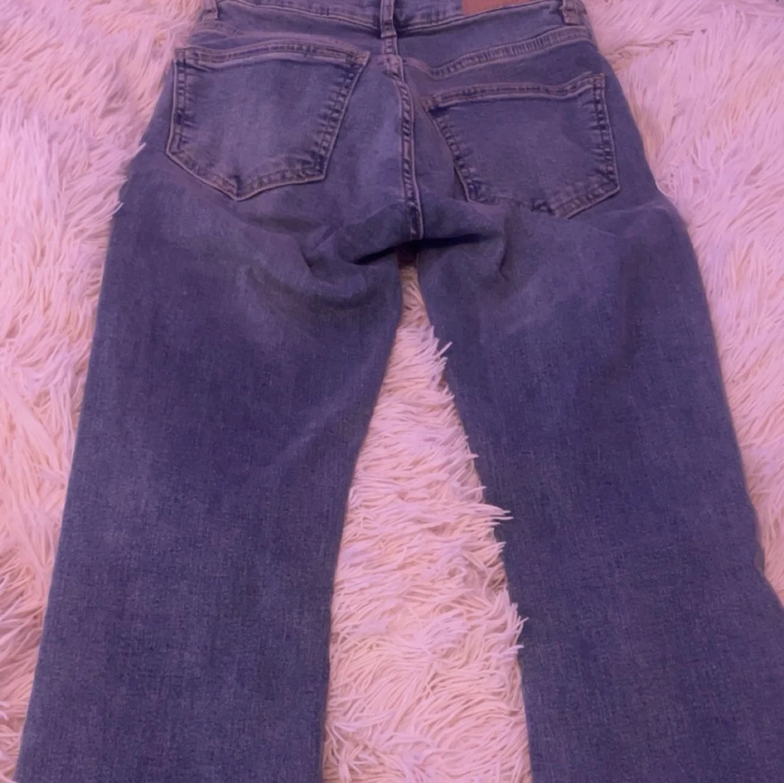 Blå bootcut jeans - 3