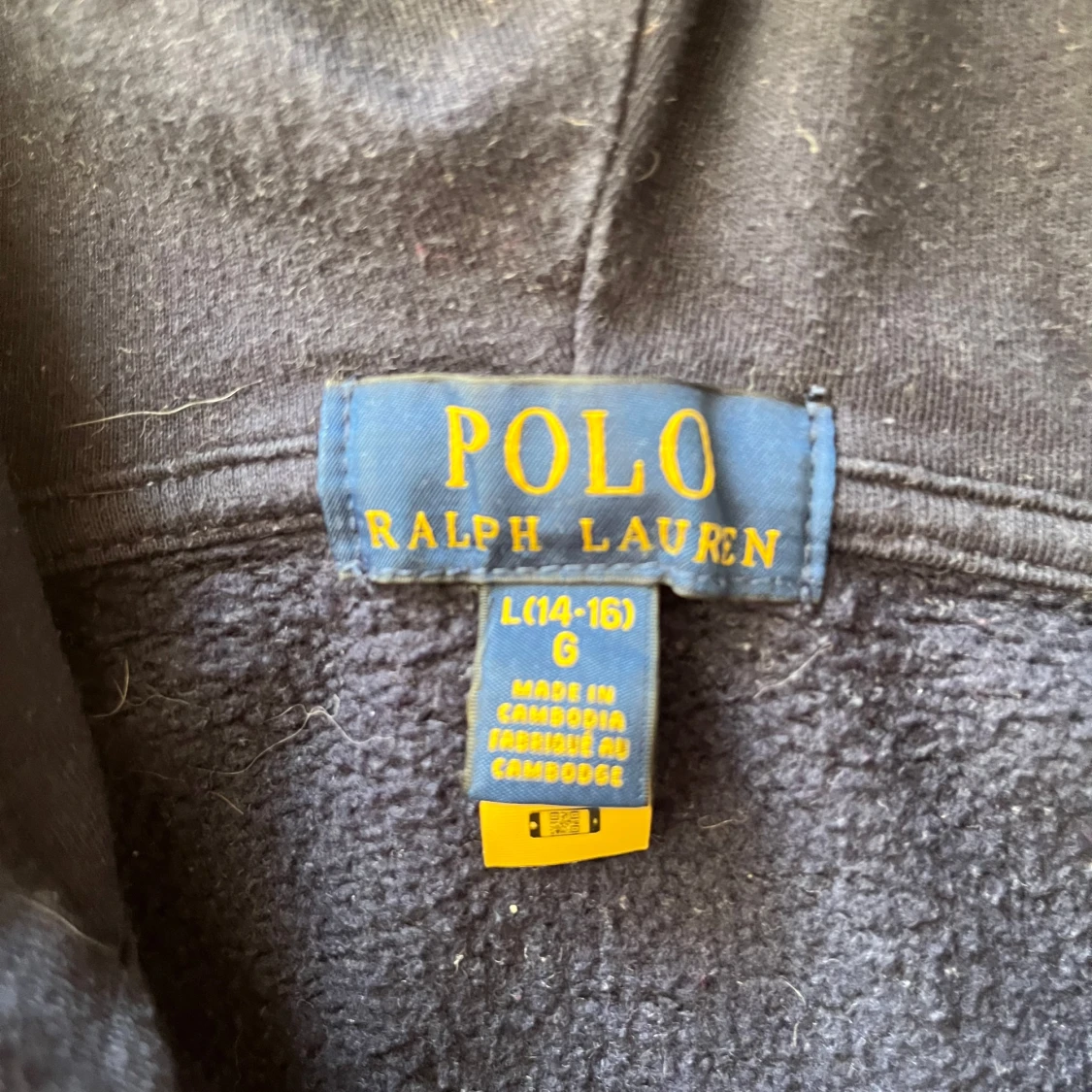 Mörkblå hoodie från ralph lauren - 2