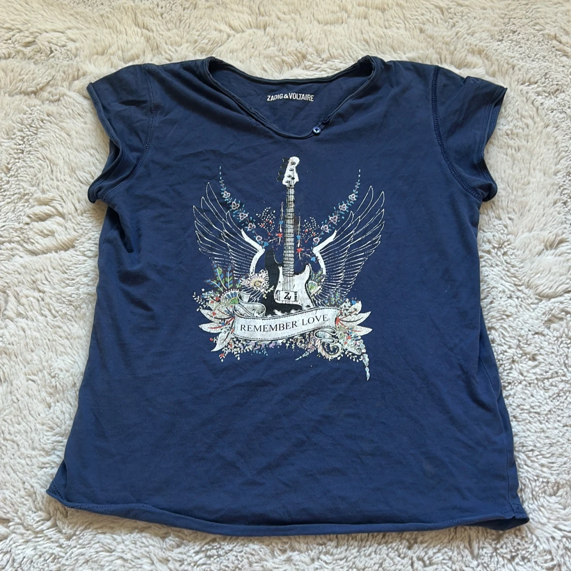 Blå topp Zadig & Voltaire med tryck