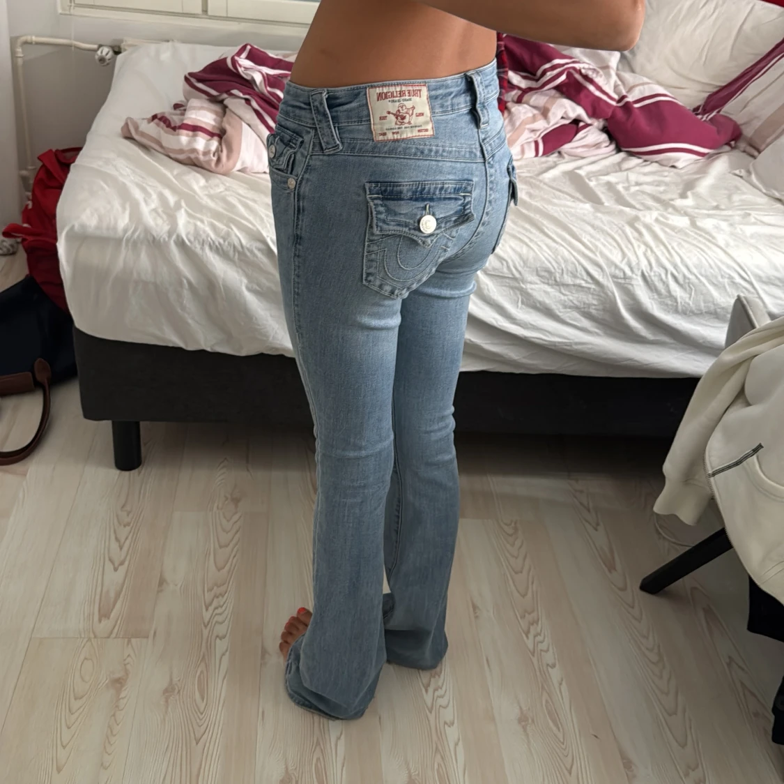 True Religion ljusblå bootcut jeans - 3