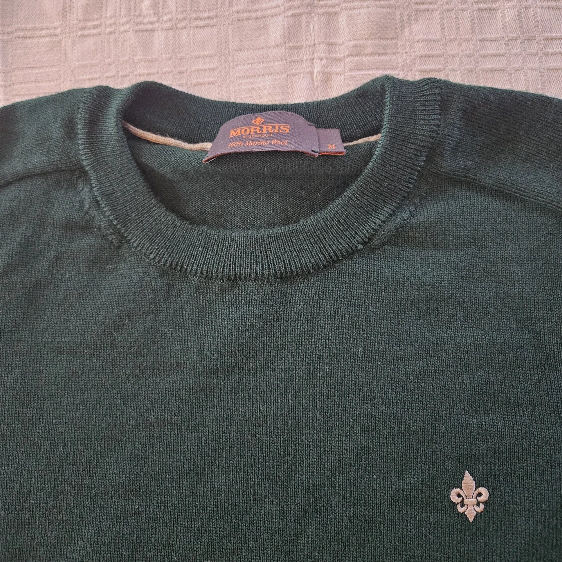 Mörkgrön stickad tröja från Morris - 3