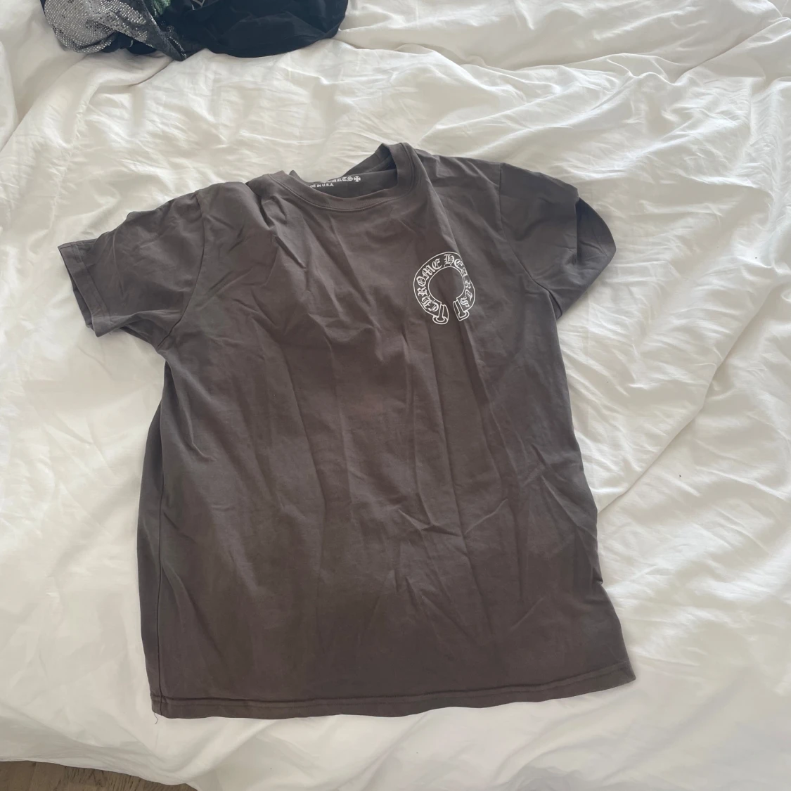 Brun Chrome Hearts t-shirt med tryck