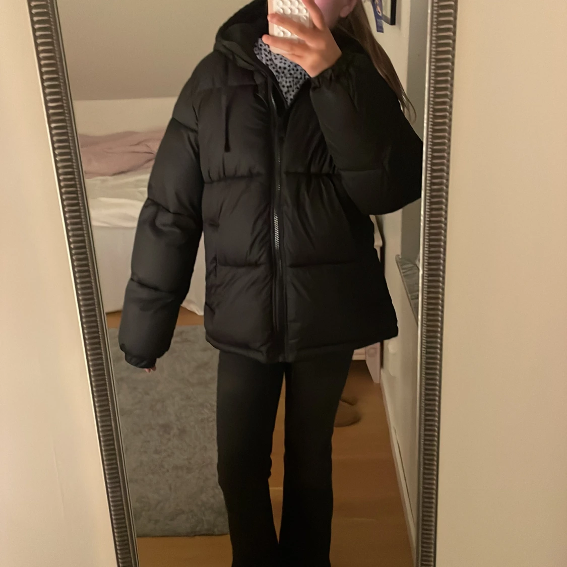 Svart pufferjacka från H&M XS