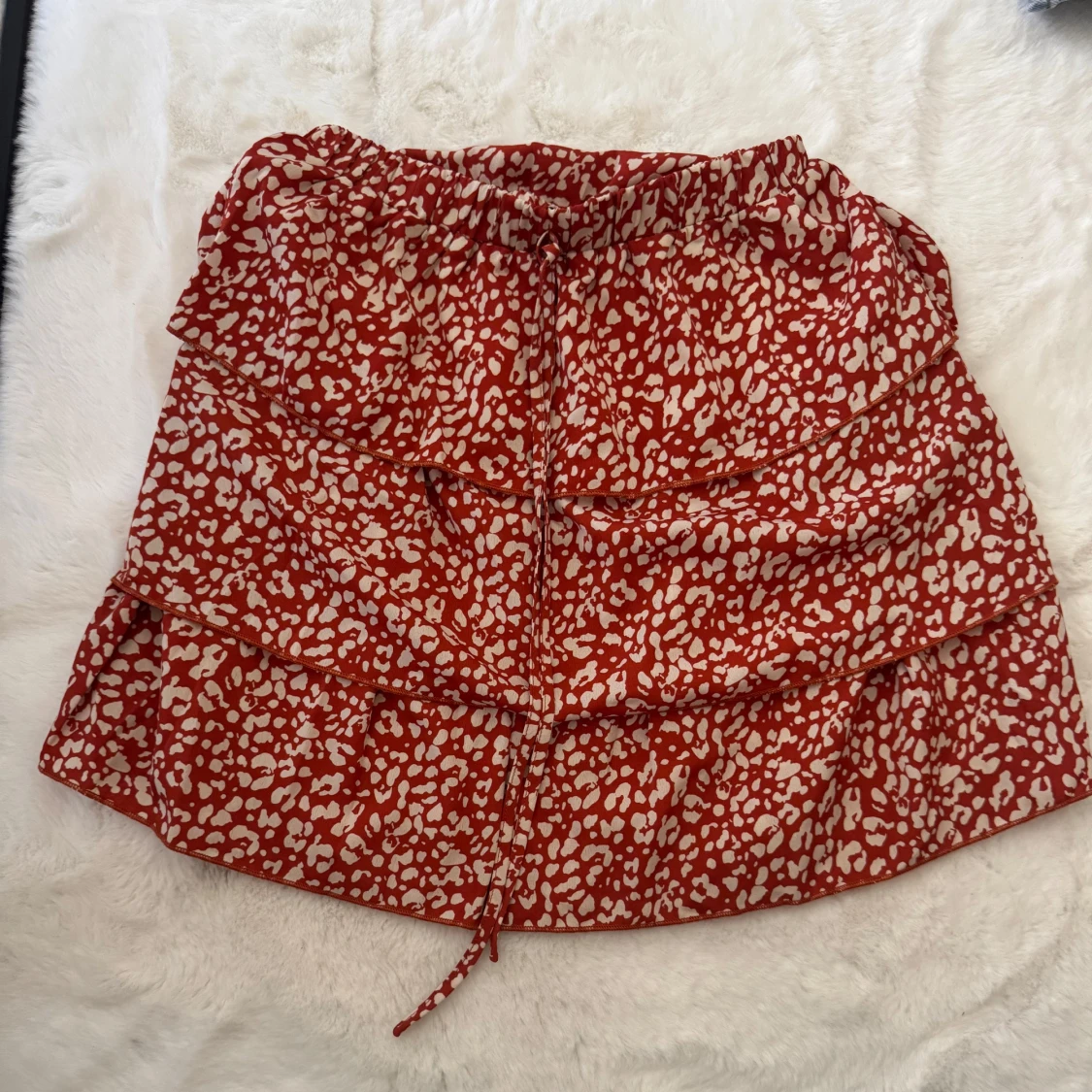 Röd leopardmönstrad kjol från SHEIN