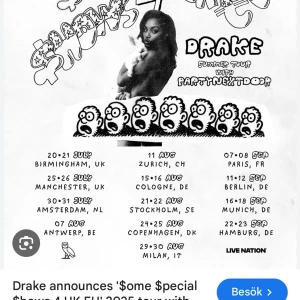 Drake  - Drake biljett 1 sitt plats