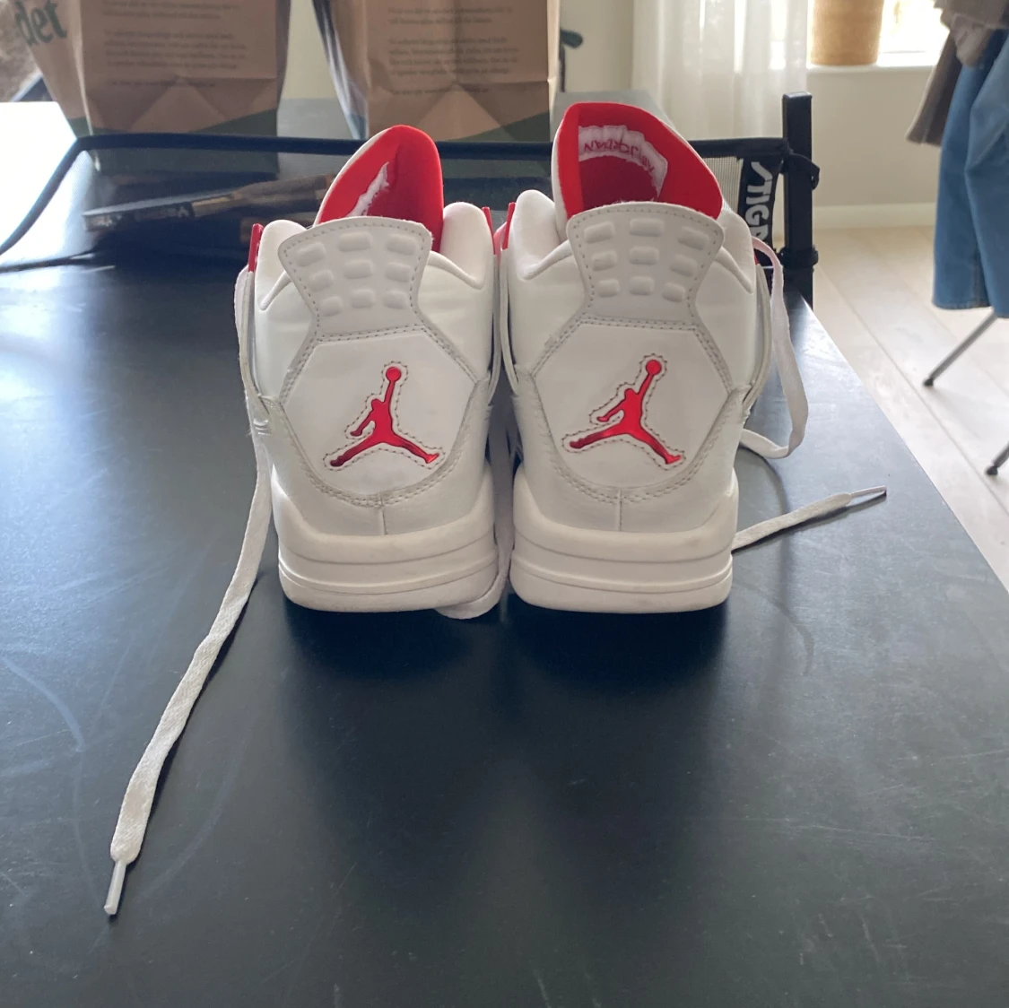 Nike Air Jordan 4 Retro White/Red - 1