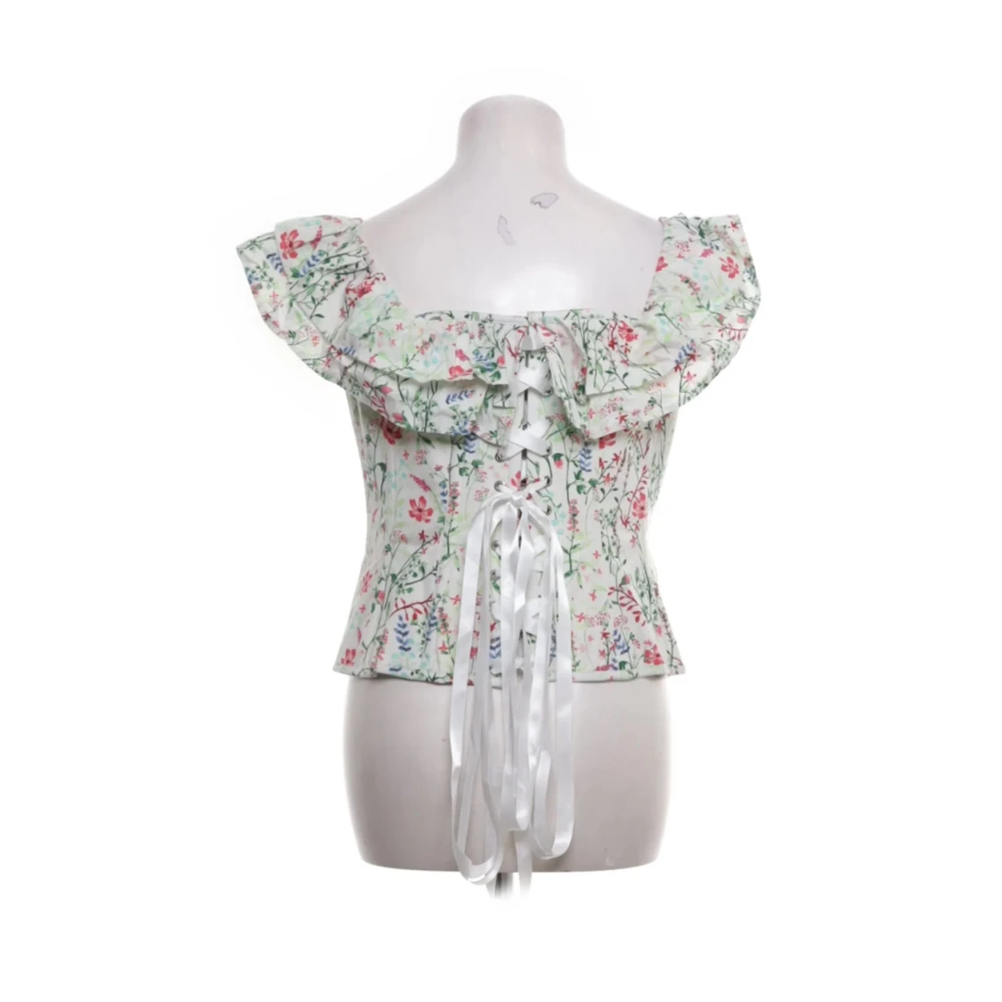 Blommig korsettopp med volang från Corset Story - 1