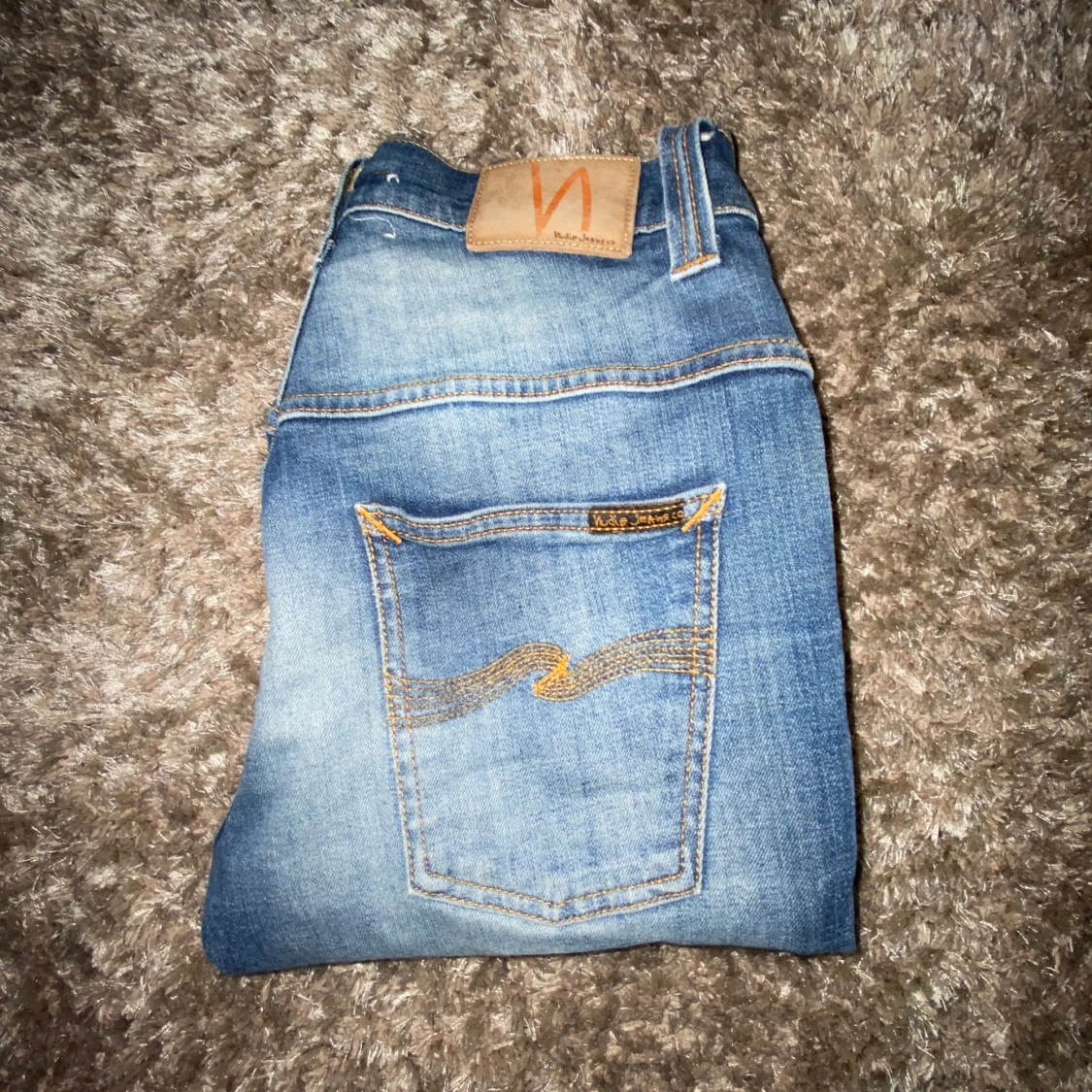 Blå jeans från Nudie Jeans