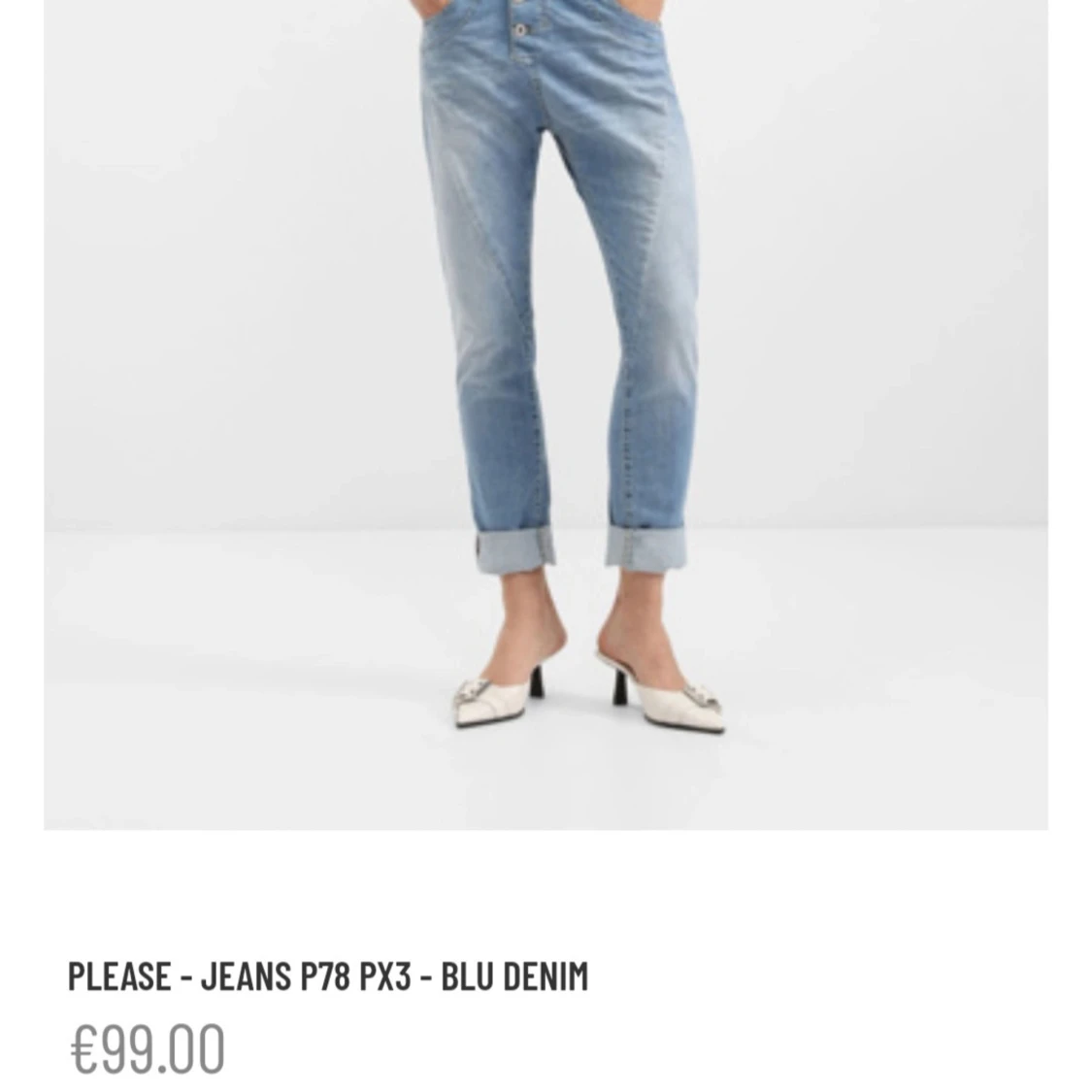 Baggy blå jeans från Please (Italien)