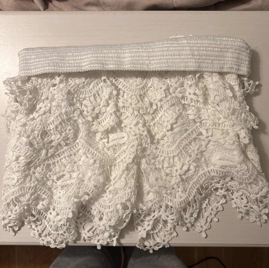 Vita spetsshorts - 2