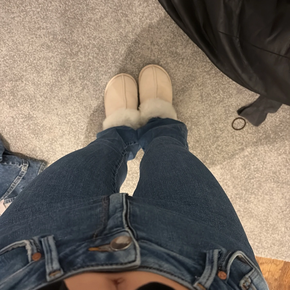 Blå bootcut jeans från BikBok - 3