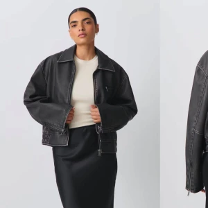 Skinnjacka - Skinnjacka från Gina Tricot i storlek S. Använd en gång, har inga tecken på användning. Nypris 800💗