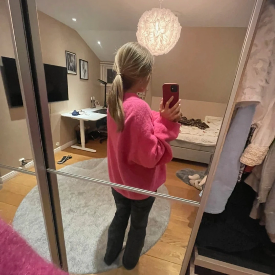 Rosa kofta med knappar - 2