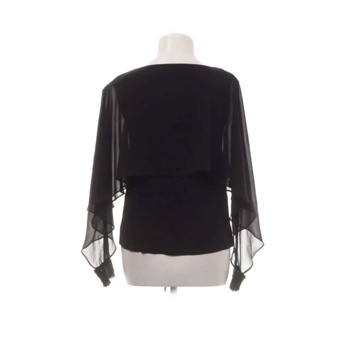 Svart blus med transparenta ärmar från Zara Woman - 1