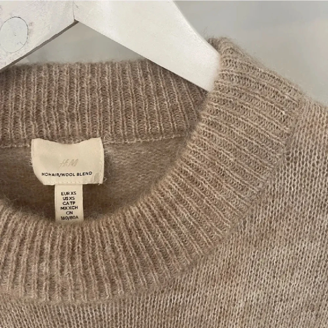 Beige mohair stickad tröja från H&M - 3