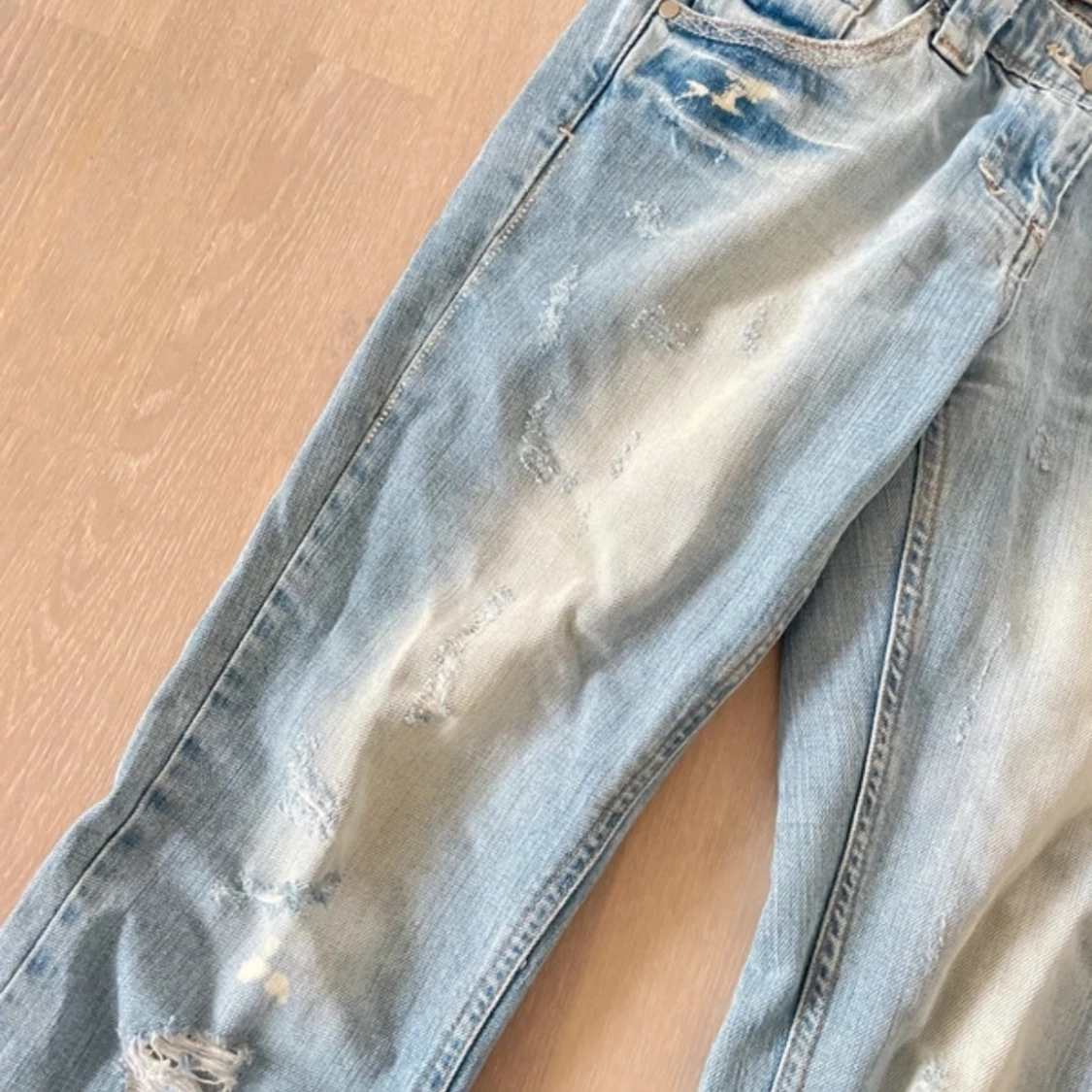 Ljusblå raka jeans från River Island - 3