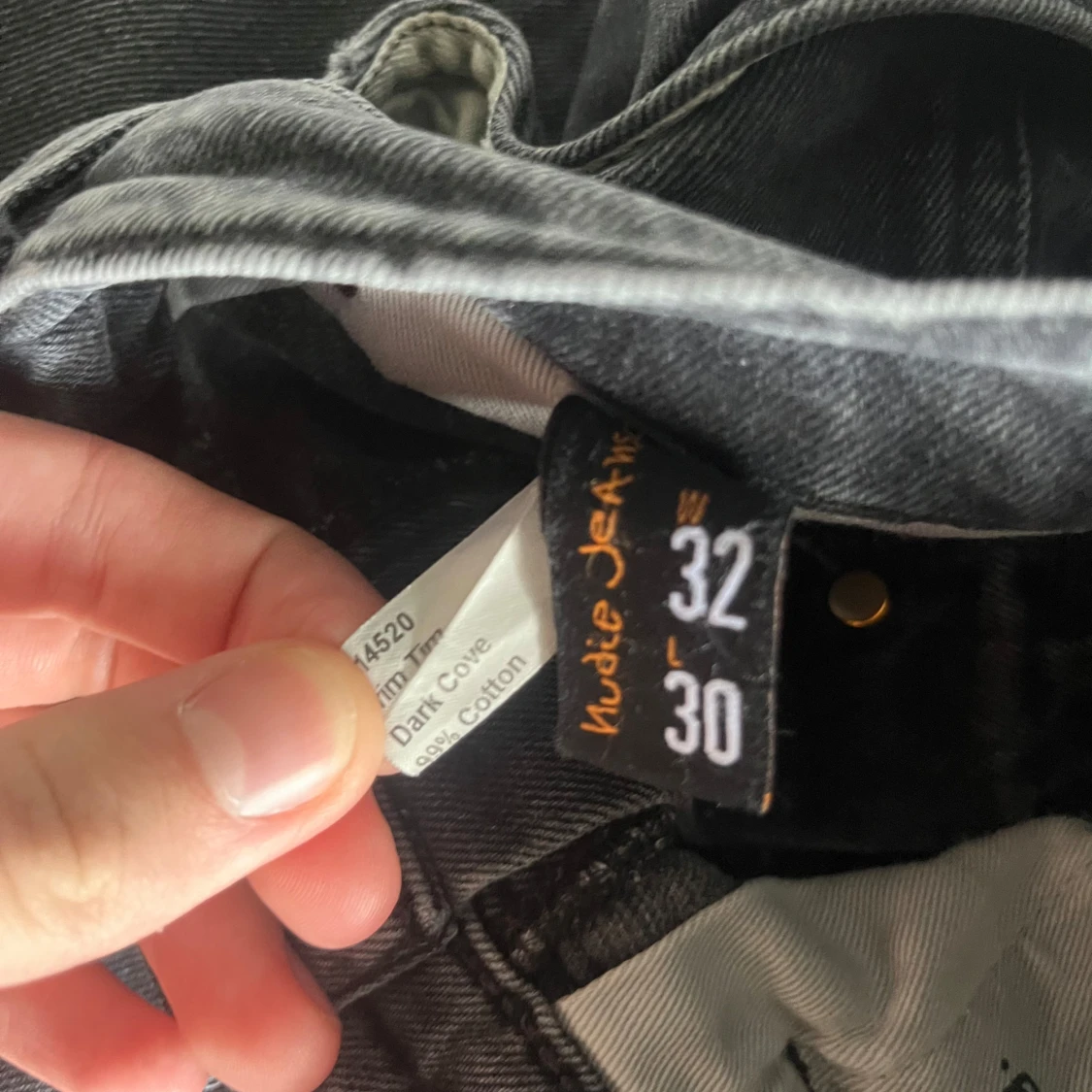 Nudie Grim Tim Mörkgråa Jeans - 2