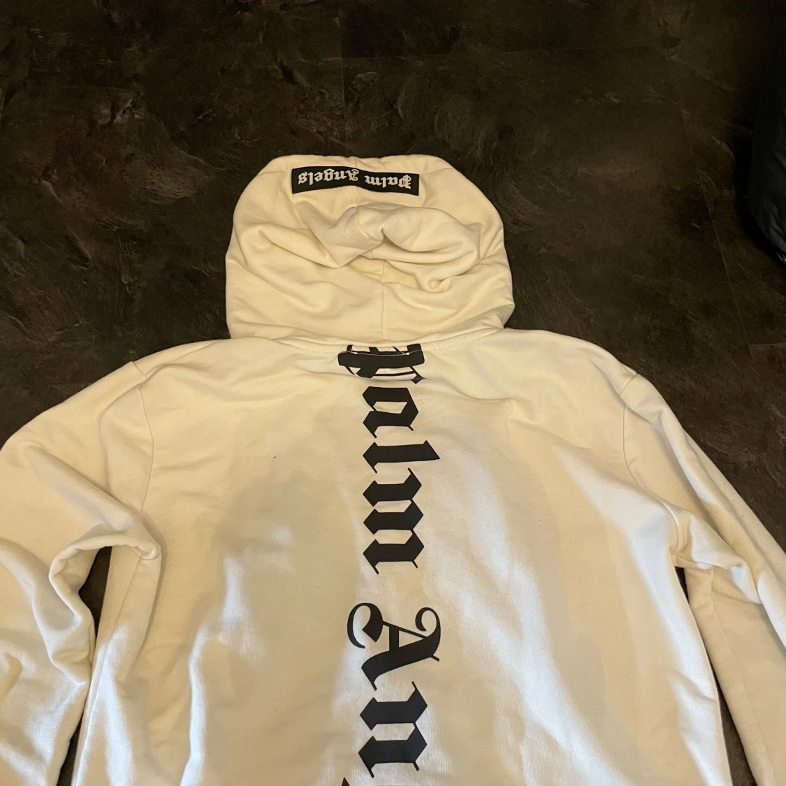 Vit hoodie från Palm Angels x Moncler  - 1