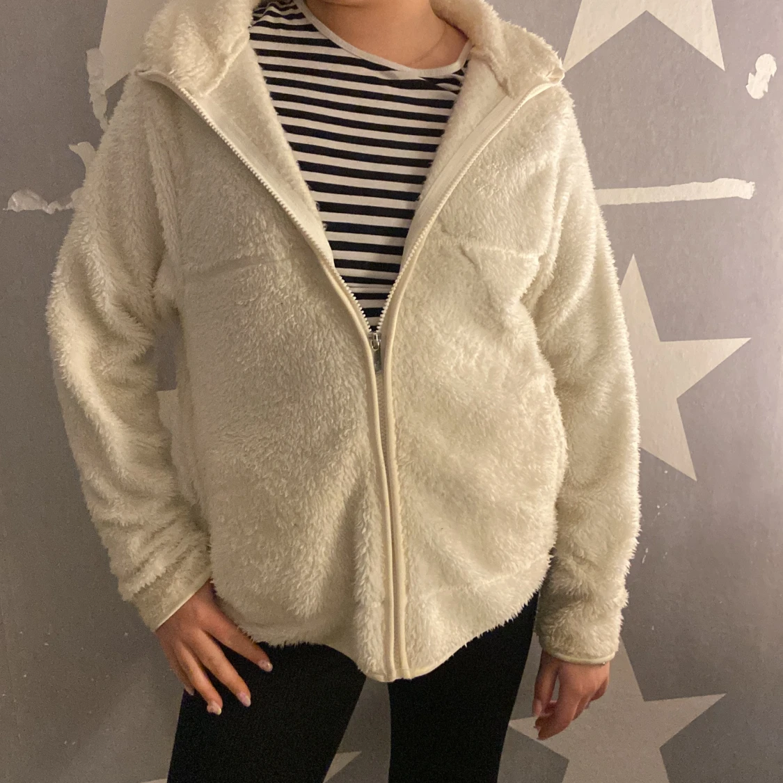 Vit teddyjacka från 157