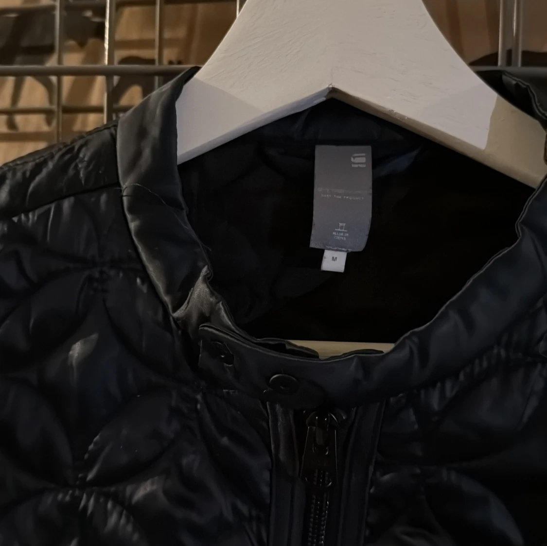 Svart quiltad jacka från G-star  - 1