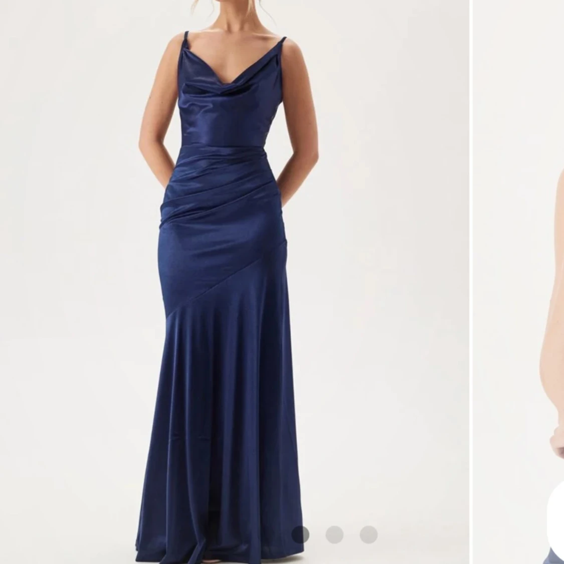 Marinblå balklänning - 1