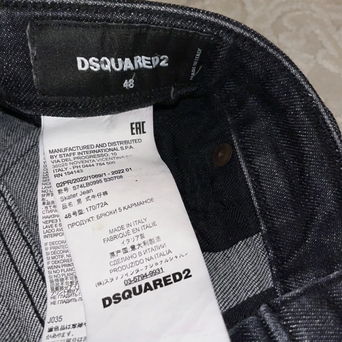 Svarta jeansbyxor från Dsquared2 ICON - 4