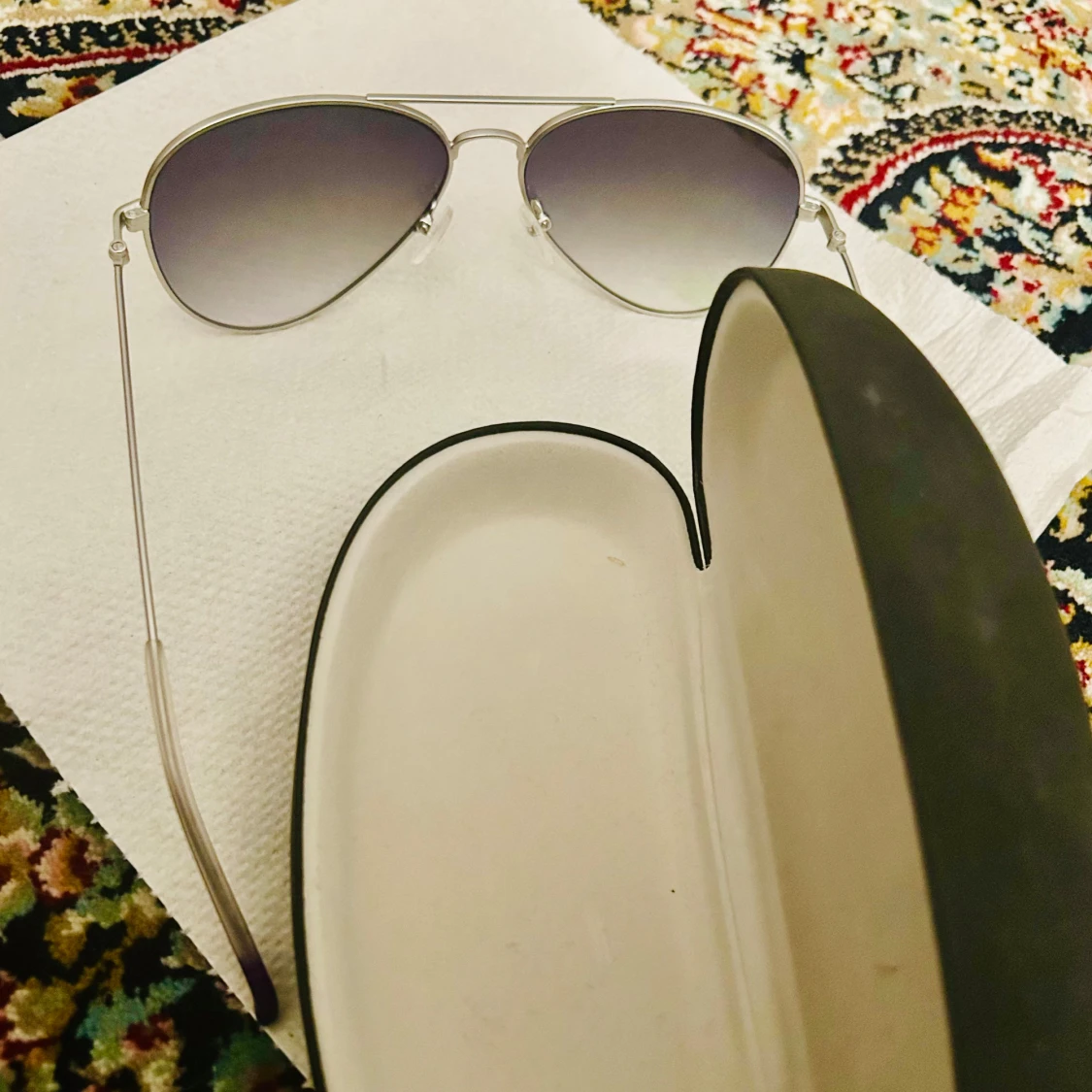 Silvriga aviator-solglasögon från Unofficial  - 3