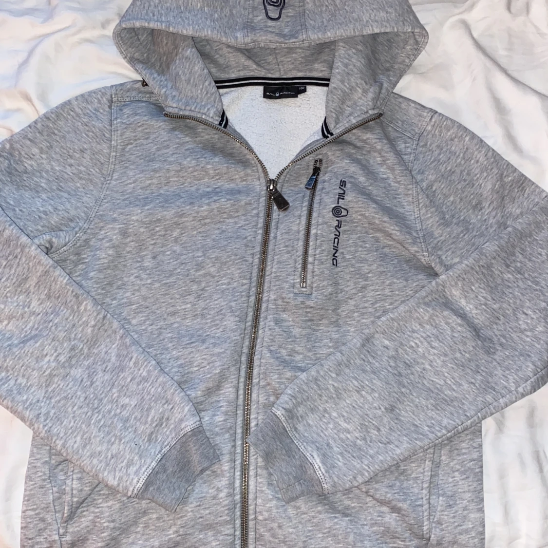 Grå bowman zip hoodie, Sail Racing