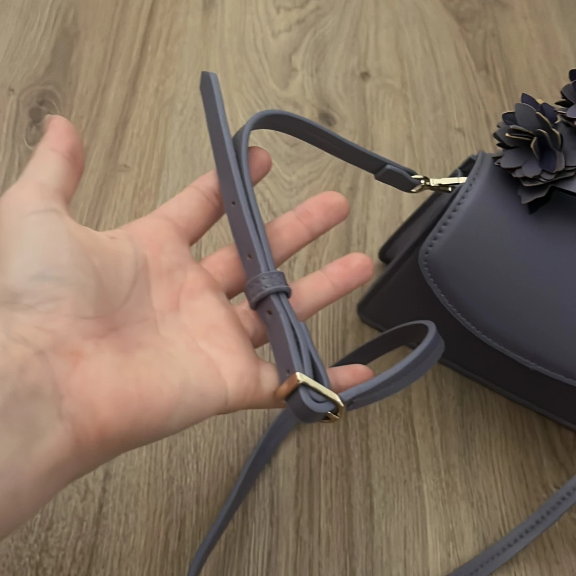 Lila handväska från Zara - 3