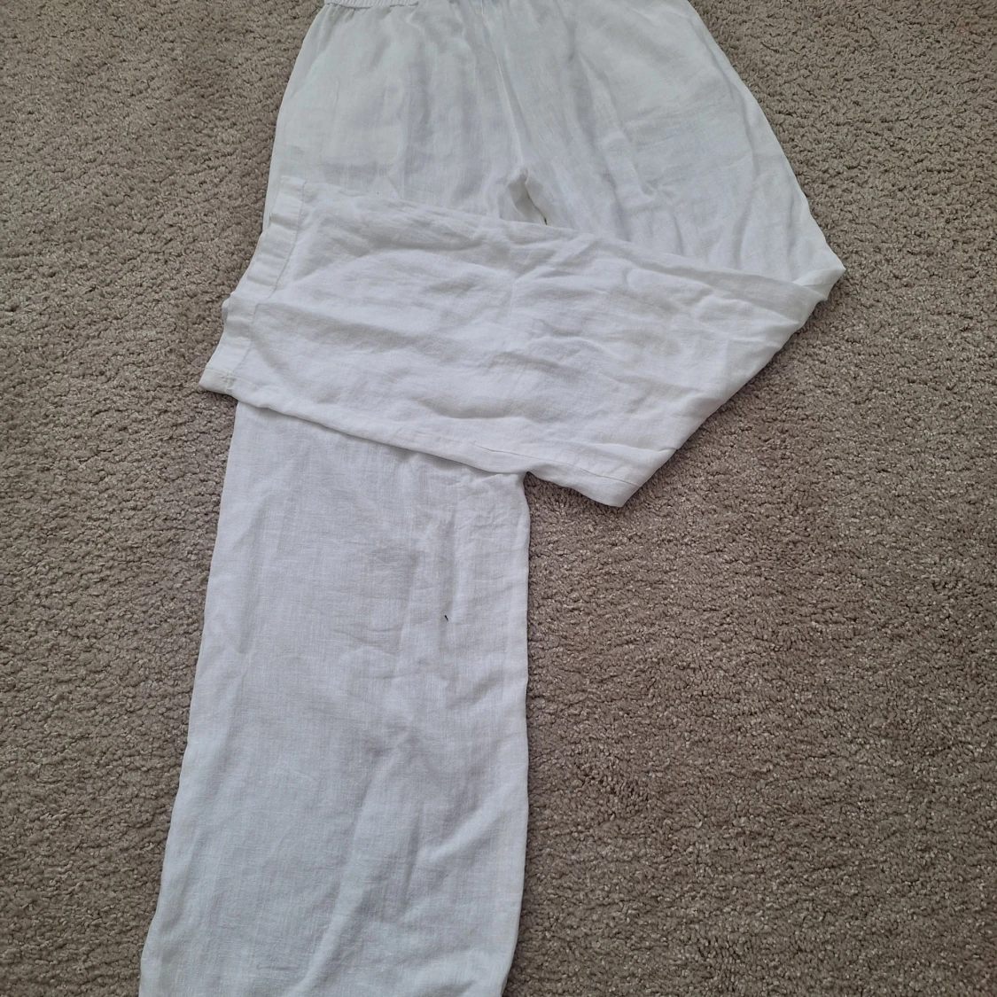 Vita linnebyxor från Mix, storlek 158/164 - 1