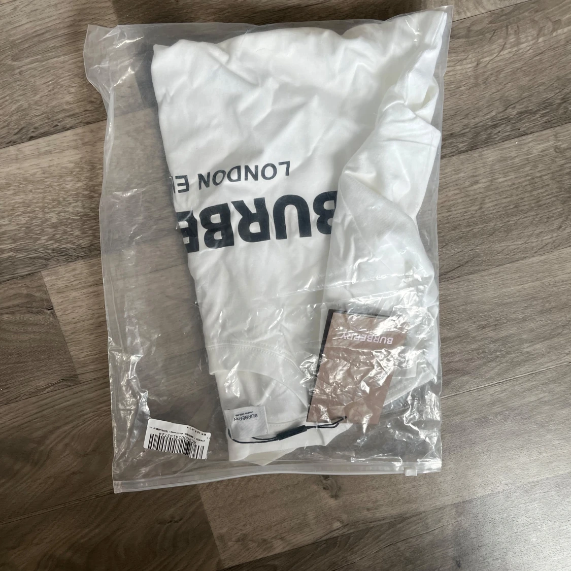 Vit Burberry t-shirt med logga - 3