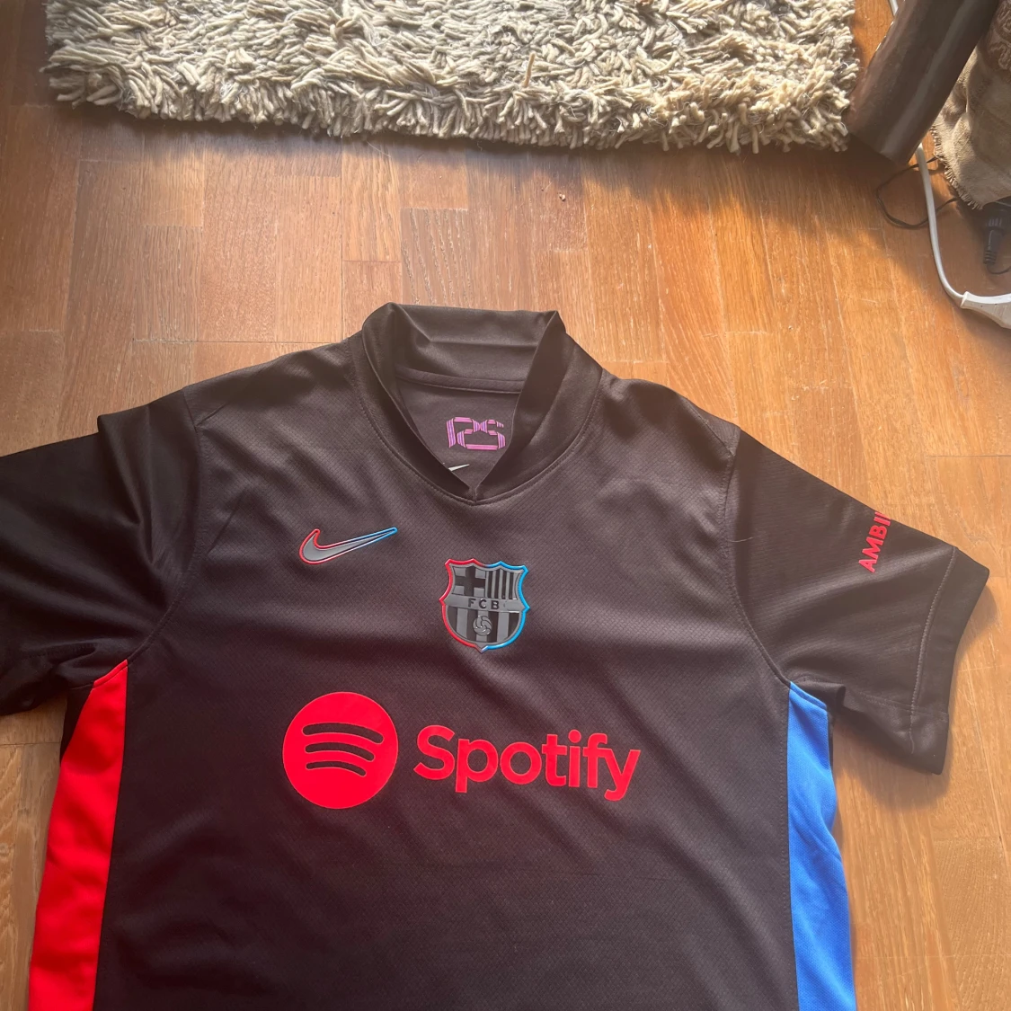 Svart FC Barcelona Nike fotbollströja - 1
