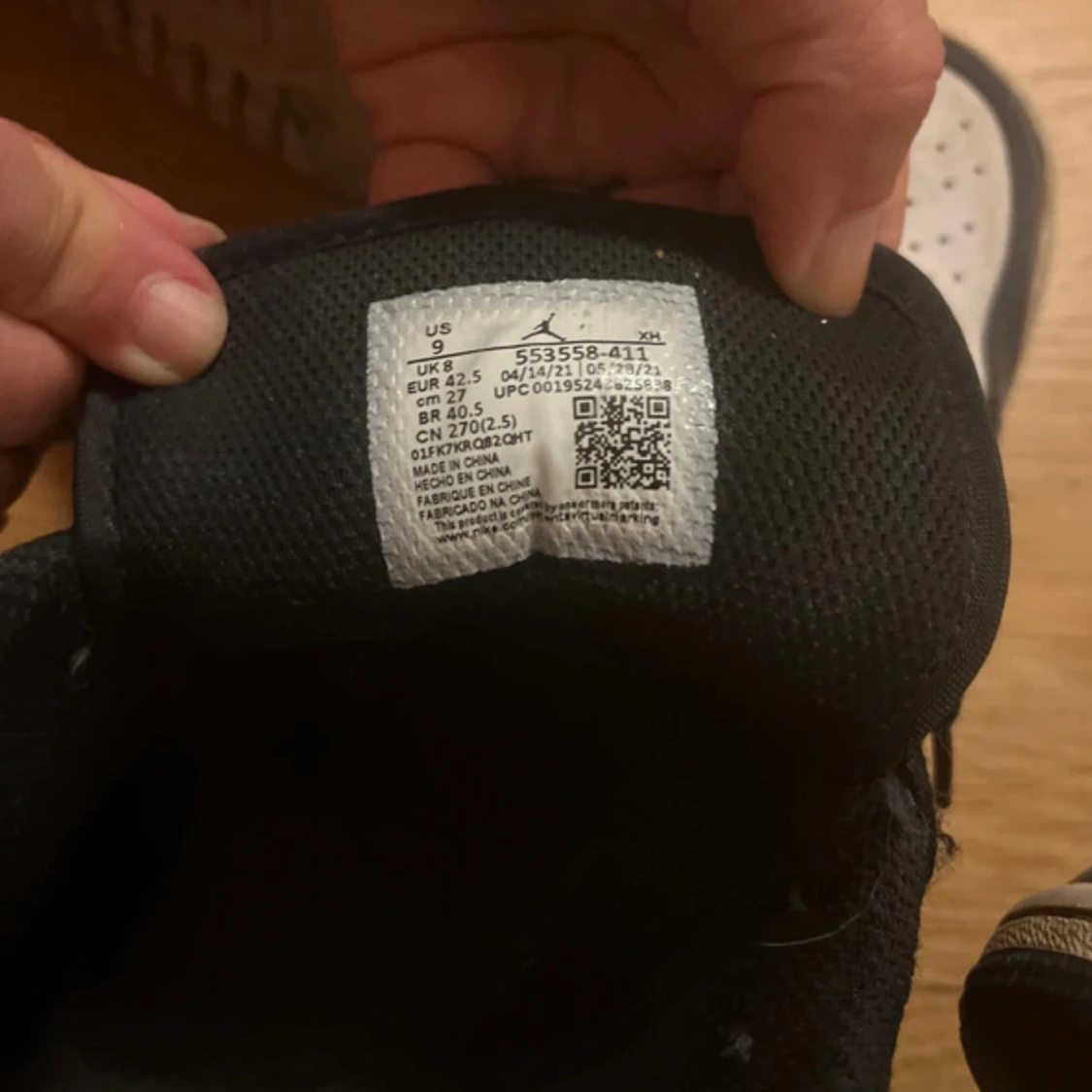 Nike Air Jordan 1 Low mörkblå/vit - 4