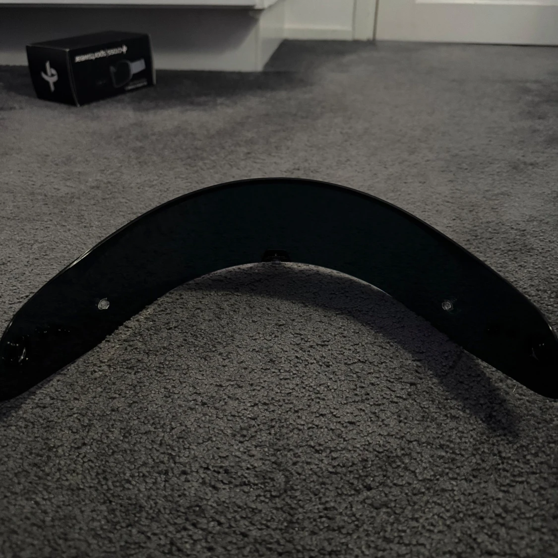 Mörkblå visirglas till hjälm - 2