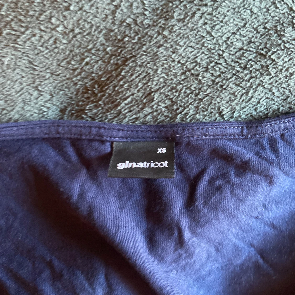 Mörkblå långärmad topp Gina Tricot - 2