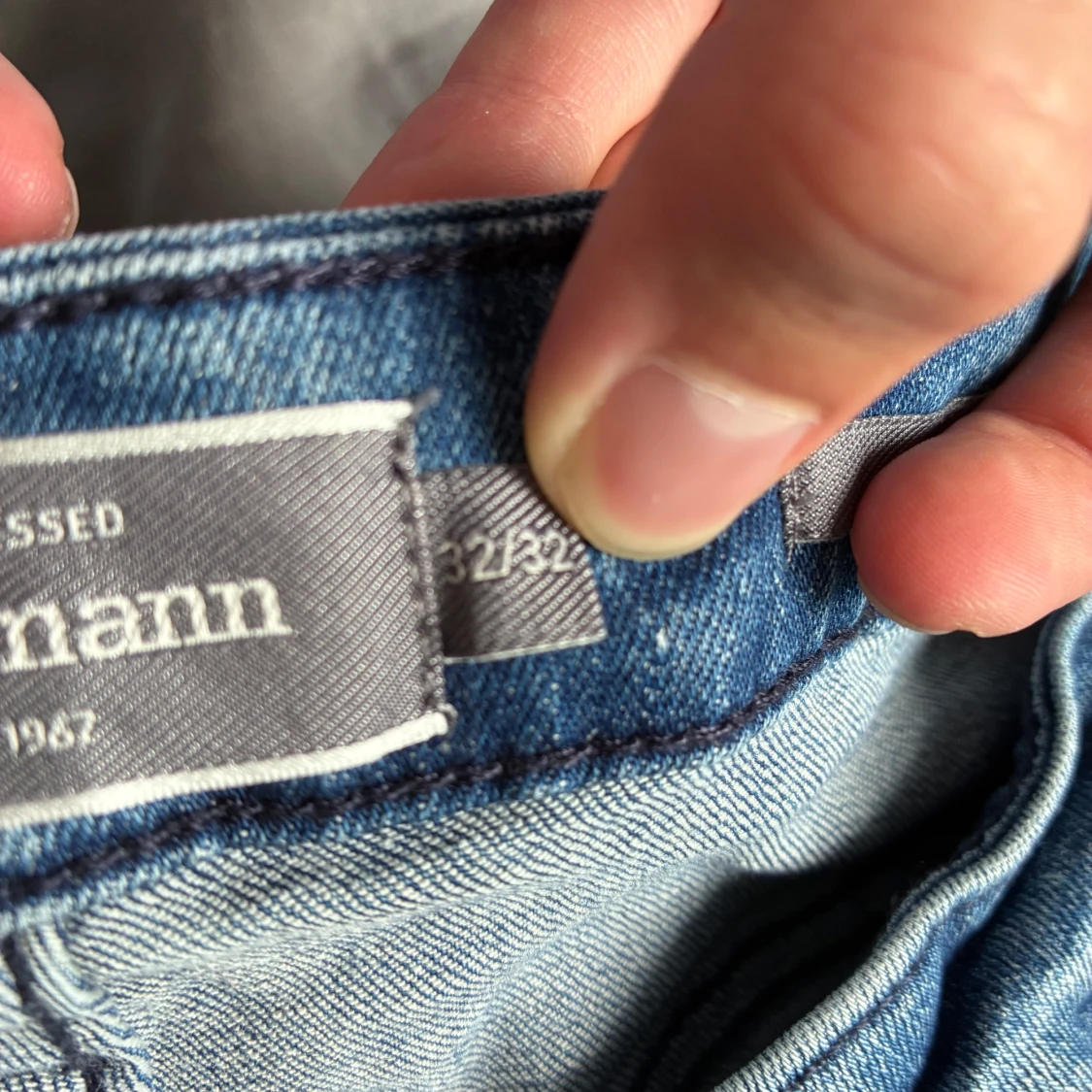 Blå jeans från dressman 32/32 - 3