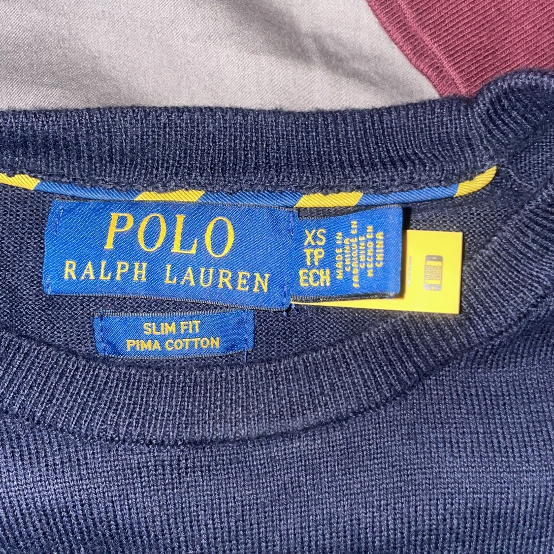 Mörkblå slim fit tröja Polo Ralph Lauren - 1