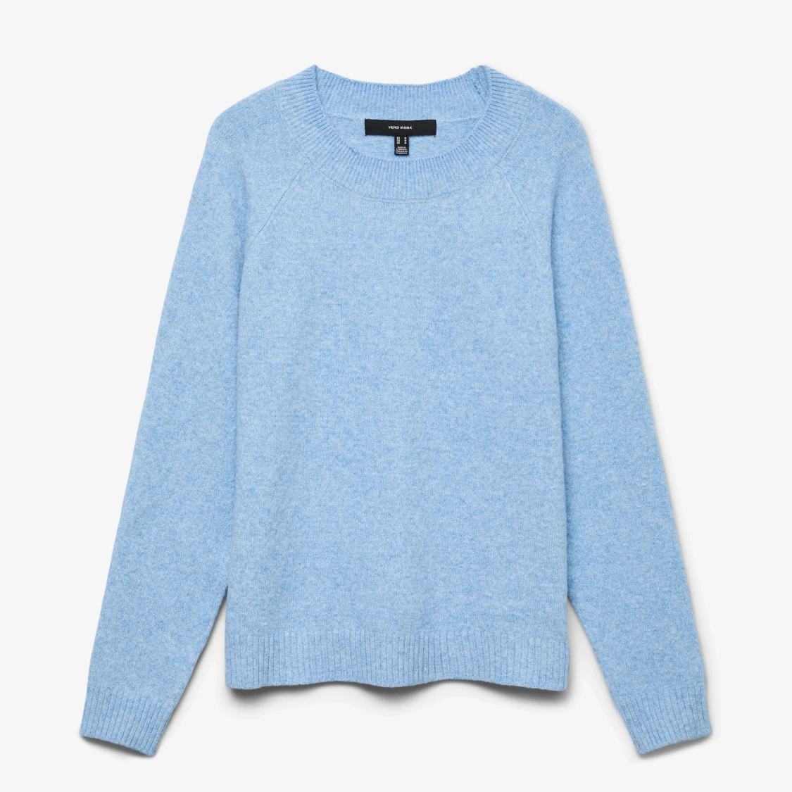 Ljusblå stickad tröja