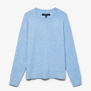 Ljusblå stickad tröja  - Supermjuk ljusblå stickad tröja från Vero moda som är köpt för 300kr men säljs för 150kr! Har bara blivit använd några fåtal gånger men är i mycket bra skick! 