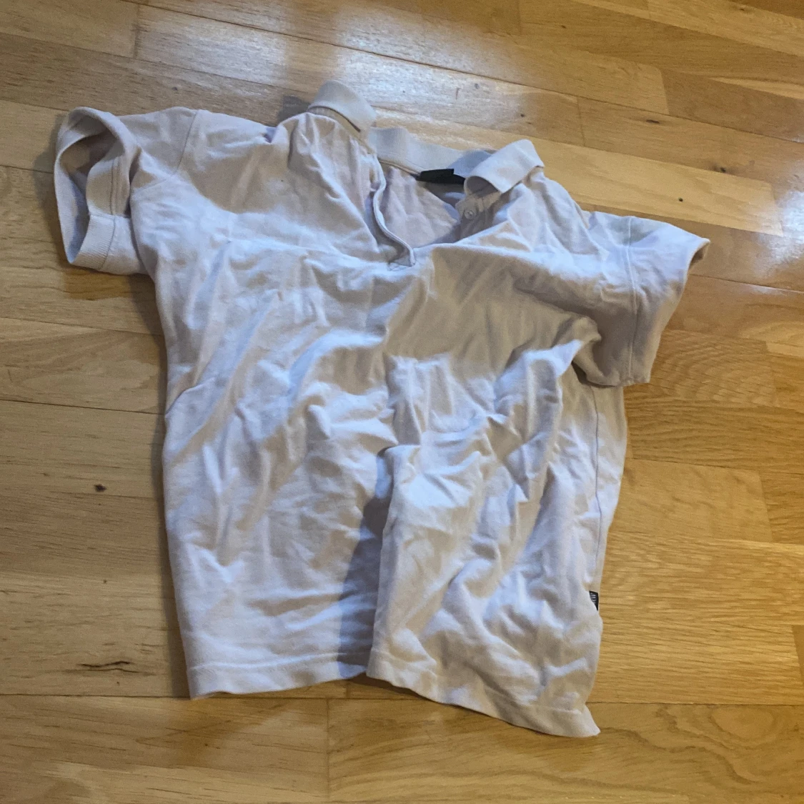 Vit piké t-shirt från CRW