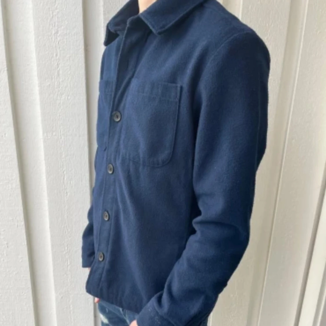 Mörkblå overshirt från donce de la sense  - 3