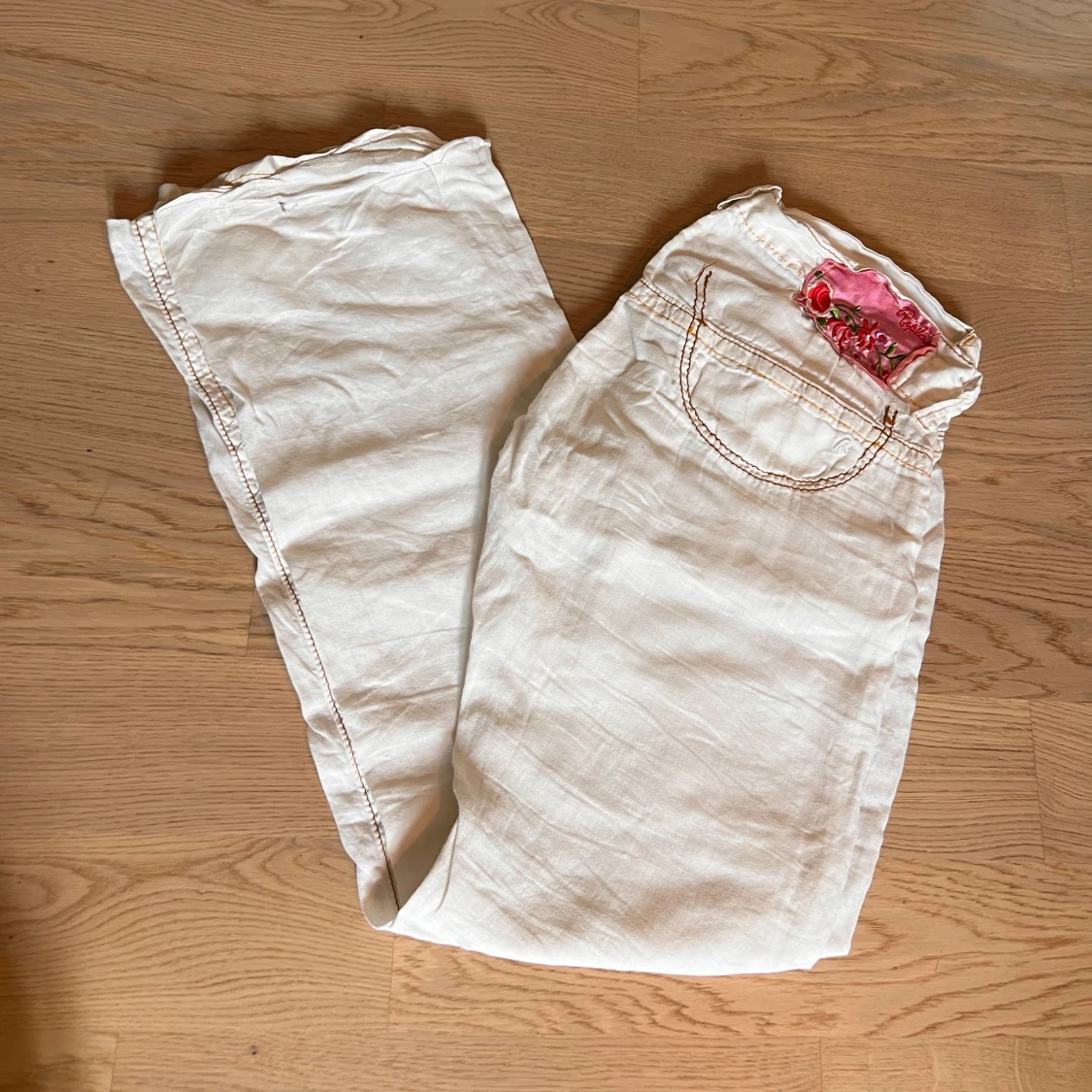 Vita linnebyxor Replay - 1